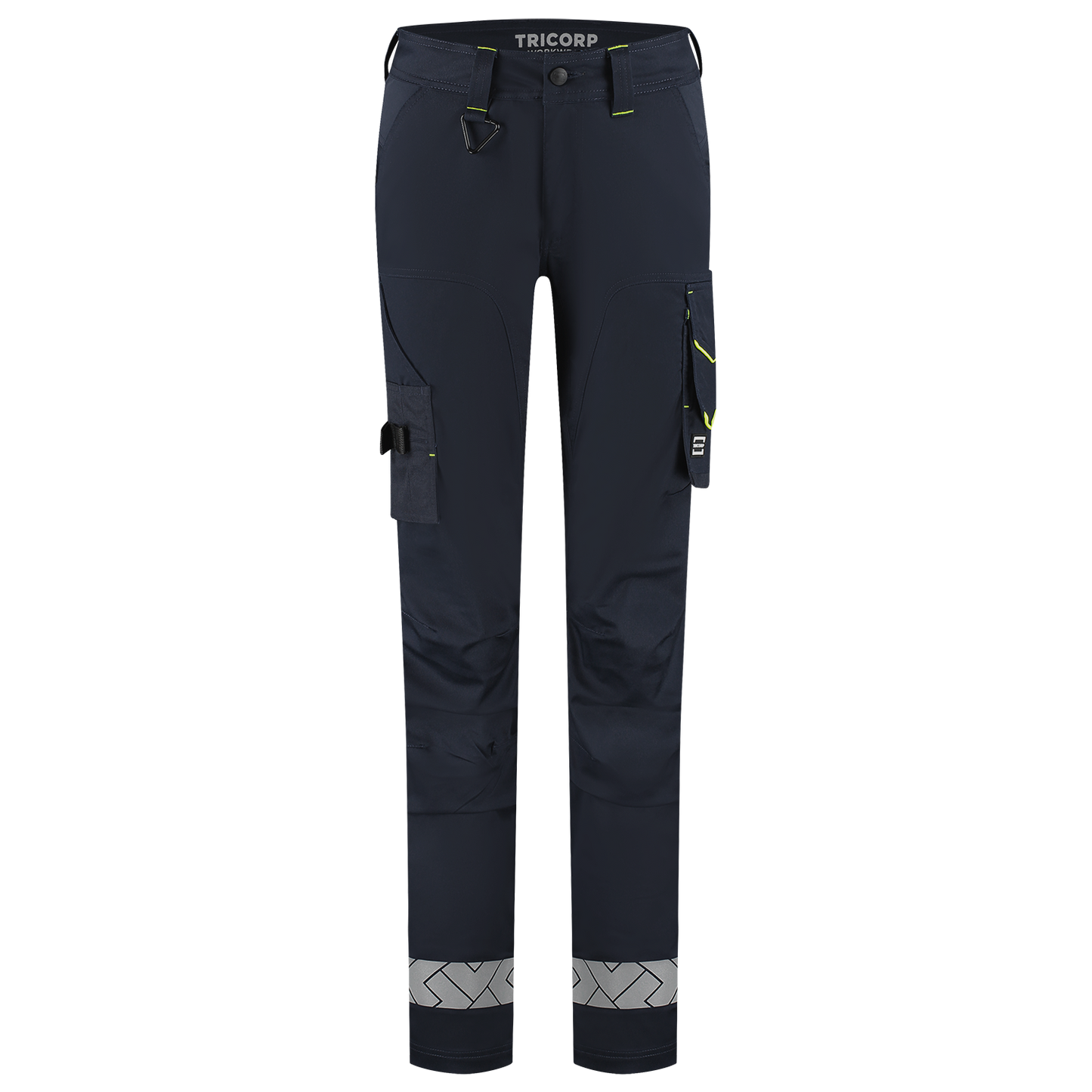 Tricorp Workwear Reflective Redefined Werkbroeken 506132 Functional Stretch Reflective Dames inktblauw-fluo geel(inkfluoryellow)
