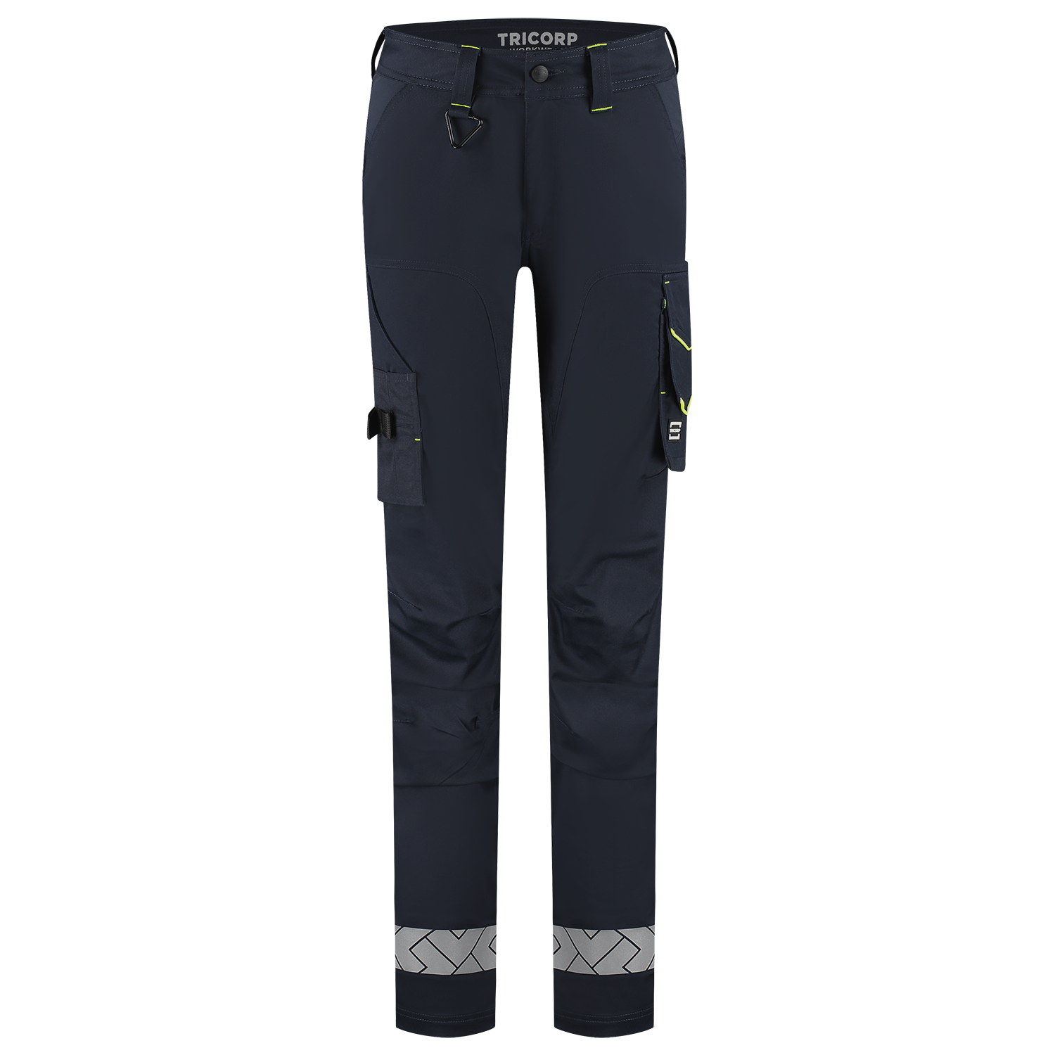 Tricorp Workwear Reflective Redefined Werkbroeken 506132 Functional Stretch Reflective Dames inktblauw-fluo geel(inkfluoryellow)