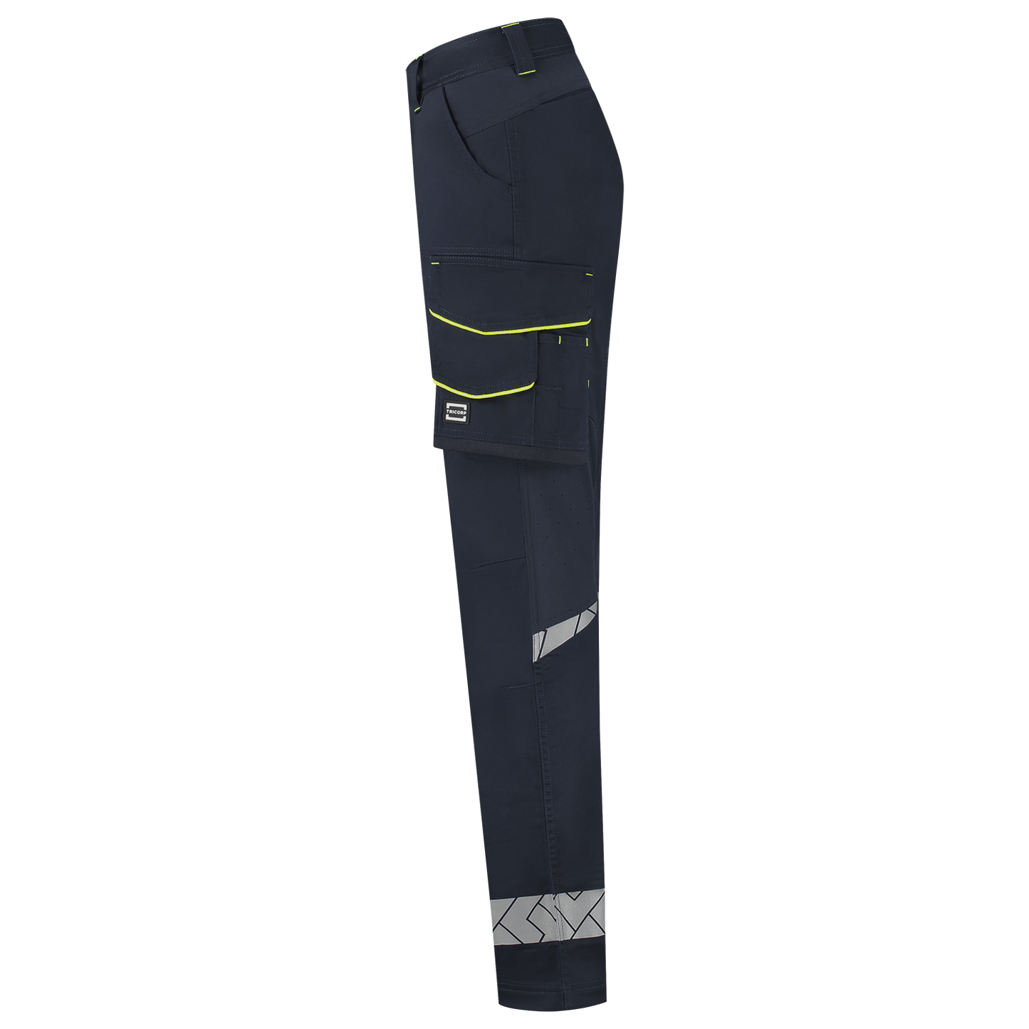 Tricorp Workwear Reflective Redefined Werkbroeken 506132 Functional Stretch Reflective Dames inktblauw-fluo geel(inkfluoryellow)