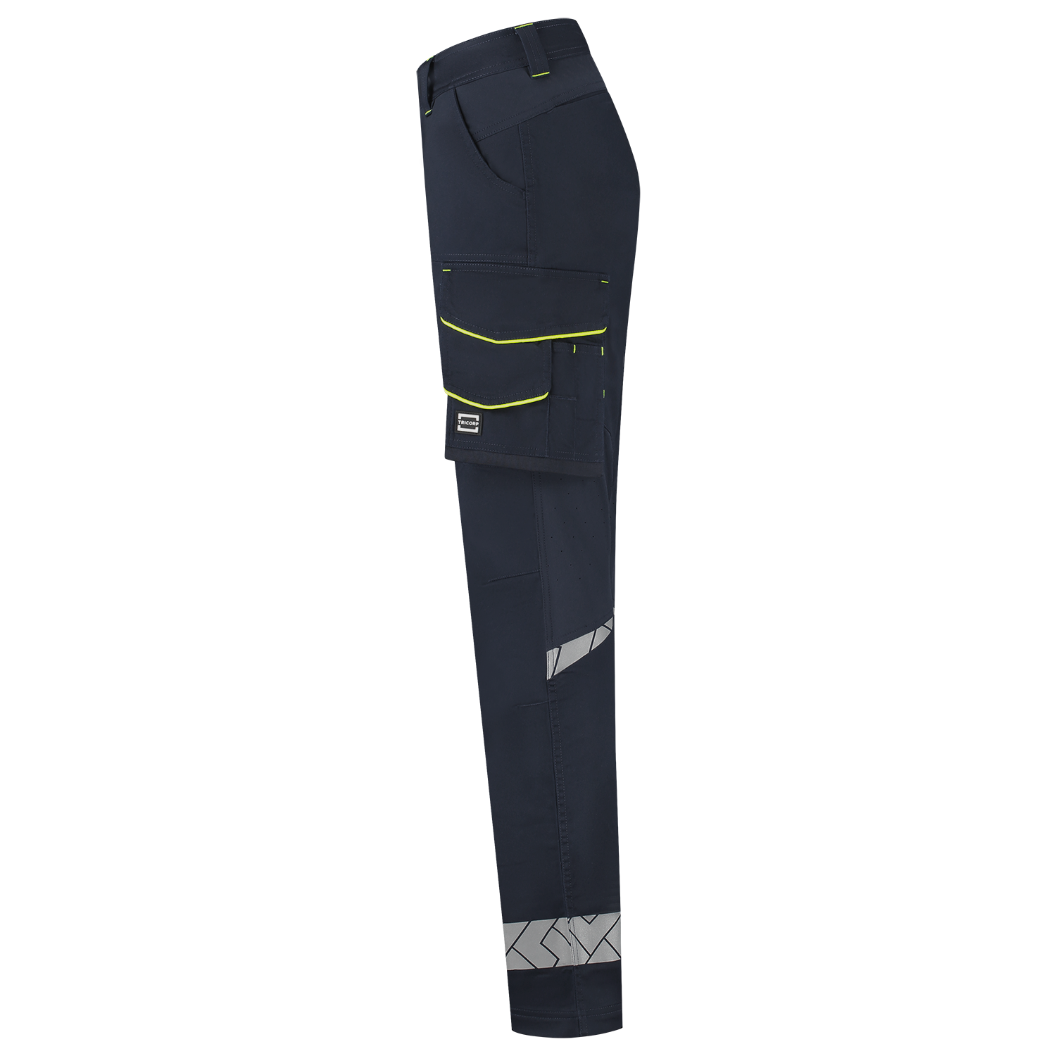 Tricorp Workwear Reflective Redefined Werkbroeken 506132 Functional Stretch Reflective Dames inktblauw-fluo geel(inkfluoryellow)