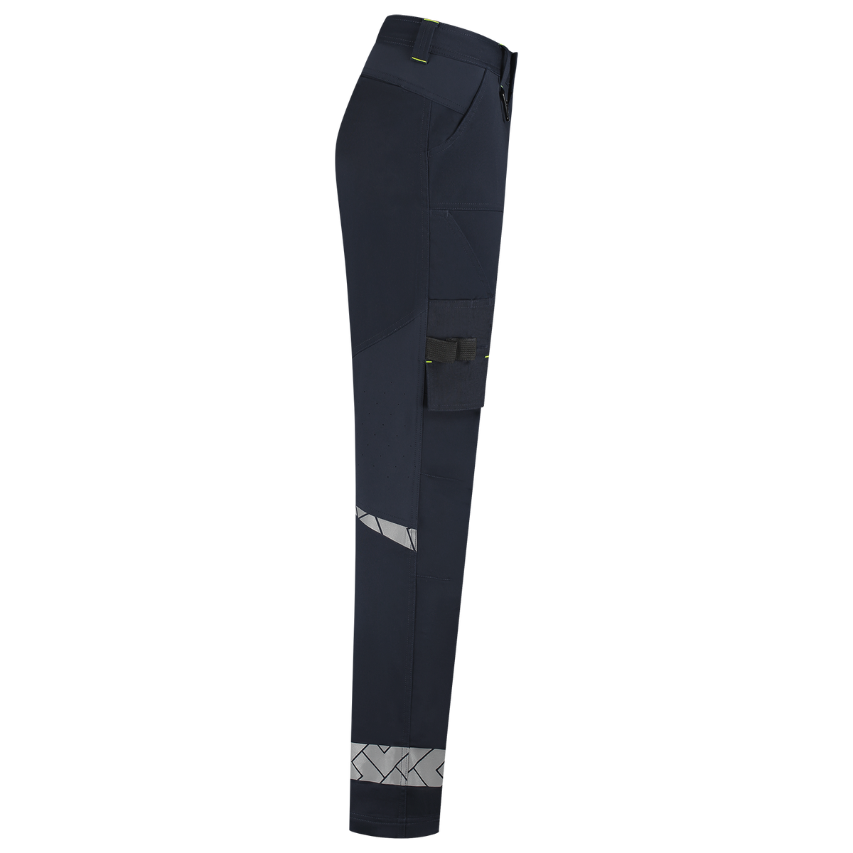 Tricorp Workwear Reflective Redefined Werkbroeken 506132 Functional Stretch Reflective Dames inktblauw-fluo geel(inkfluoryellow)