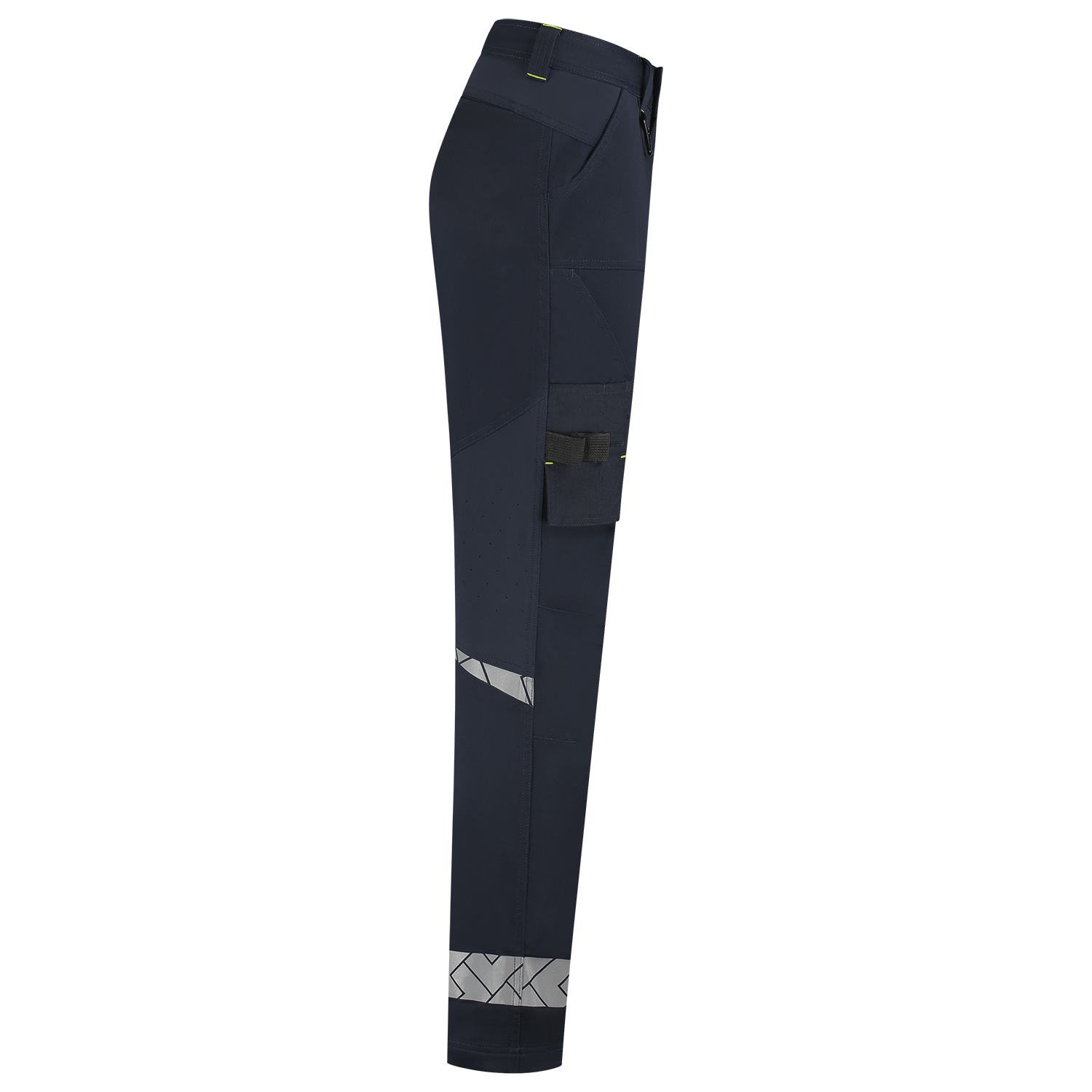 Tricorp Workwear Reflective Redefined Werkbroeken 506132 Functional Stretch Reflective Dames inktblauw-fluo geel(inkfluoryellow)