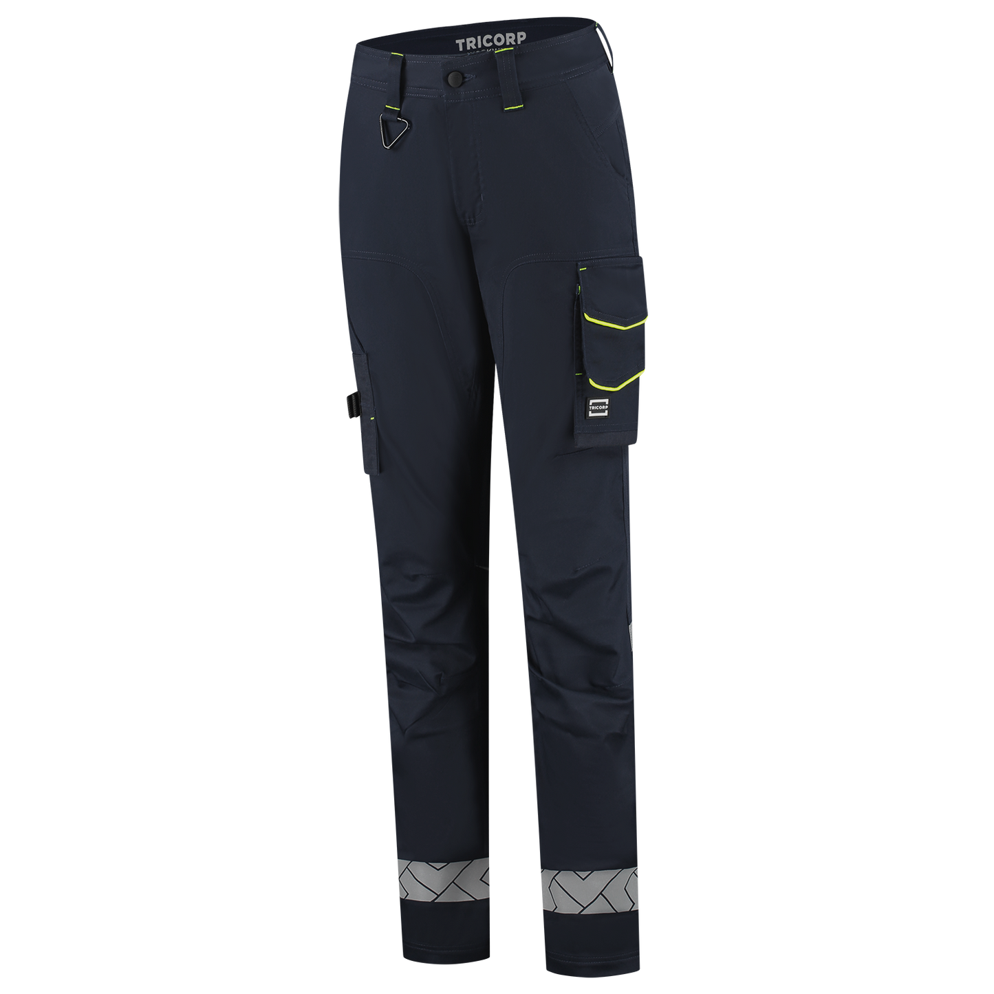 Tricorp Workwear Reflective Redefined Werkbroeken 506132 Functional Stretch Reflective Dames inktblauw-fluo geel(inkfluoryellow)