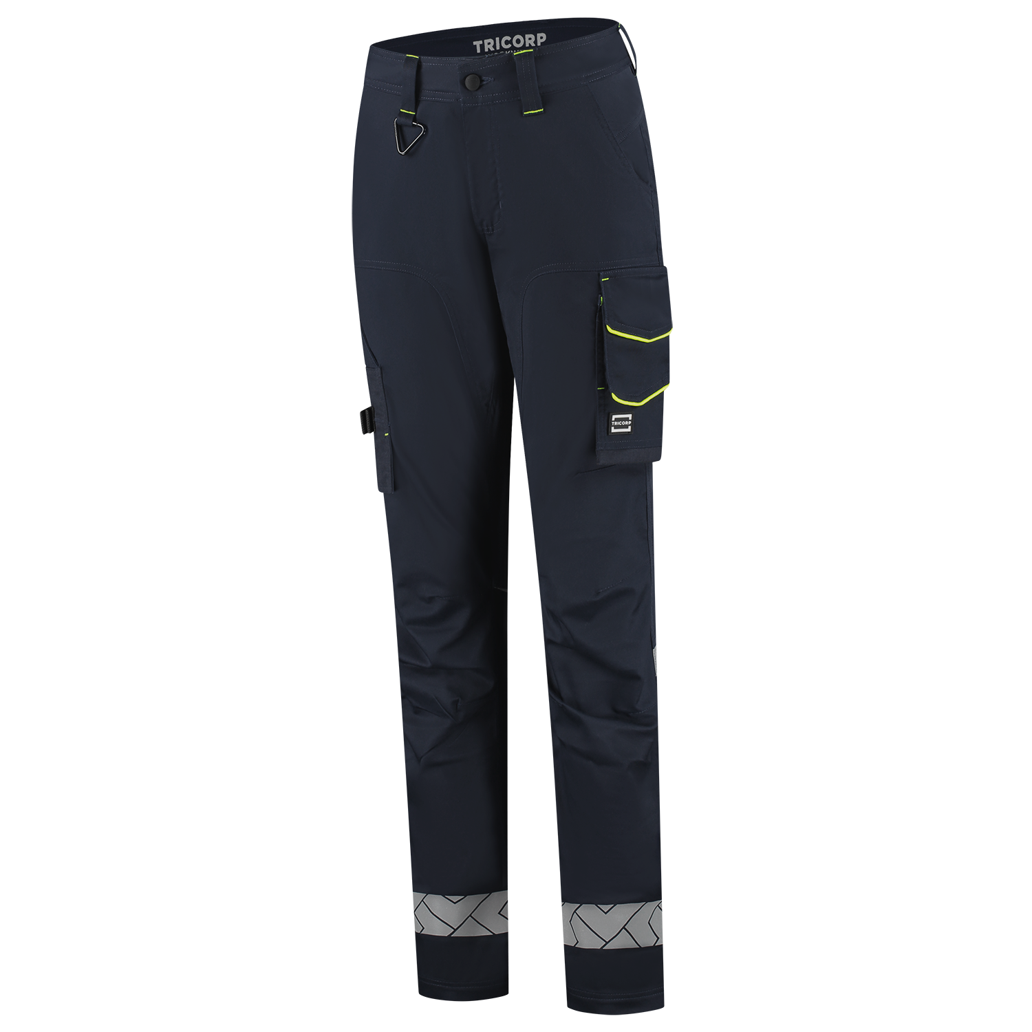 Tricorp Workwear Reflective Redefined Werkbroeken 506132 Functional Stretch Reflective Dames inktblauw-fluo geel(inkfluoryellow)