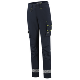 Tricorp Workwear Reflective Redefined Werkbroeken 506132 Functional Stretch Reflective Dames inktblauw-fluo geel(inkfluoryellow)