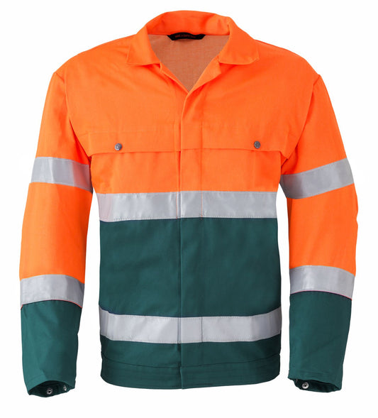 Havep High Visibility Jassen 5105 flessengroen-fluo oranje(AAU)