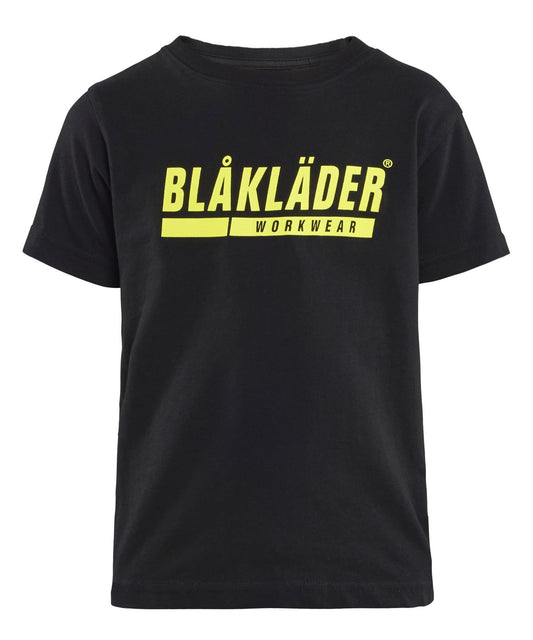 Blaklader Kinderkleding Kids T-shirt 52001042 zwart-fluo geel(9933)