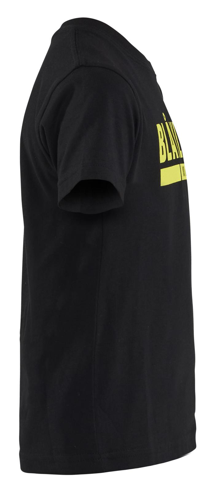 Blaklader Kinderkleding Kids T-shirt 52001042 zwart-fluo geel(9933)