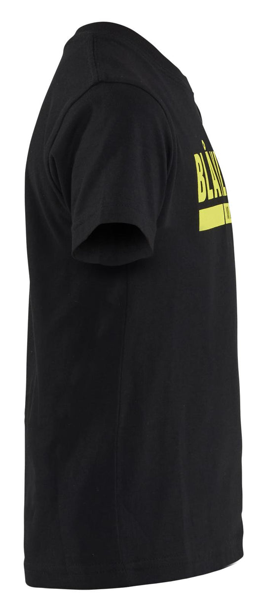 Blaklader Kinderkleding Kids T-shirt 52001042 zwart-fluo geel(9933)