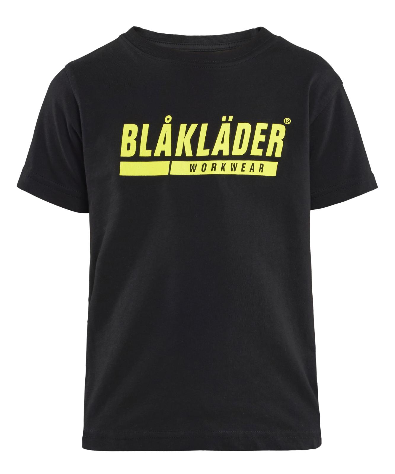 Blaklader Kinderkleding Kids T-shirt 52001042 zwart-fluo geel(9933)