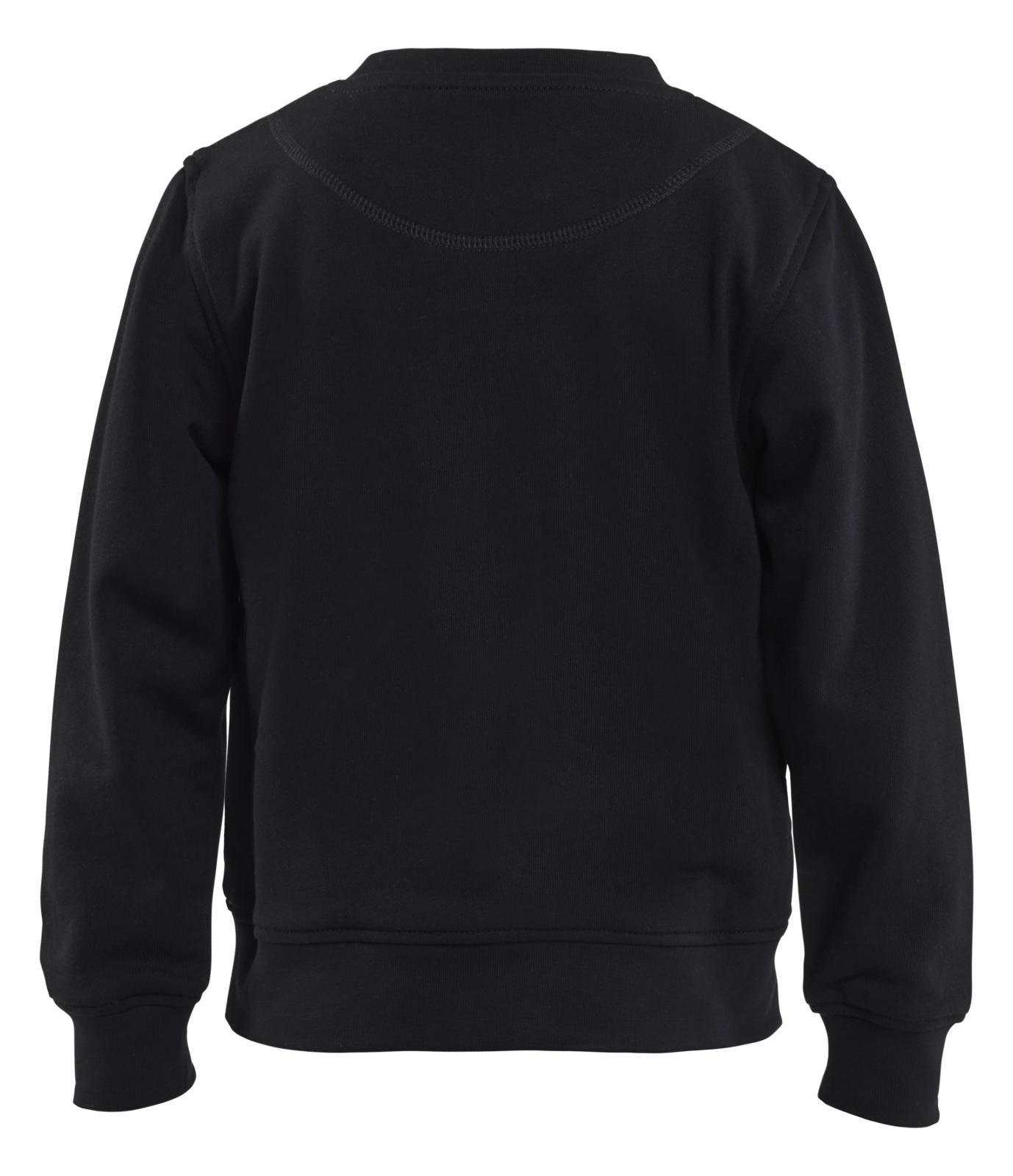 Blaklader Kinderkleding Kids Sweatshirt 52051158 zwart-fluo geel(9933)