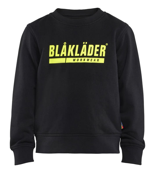 Blaklader Kinderkleding Kids Sweatshirt 52051158 zwart-fluo geel(9933)