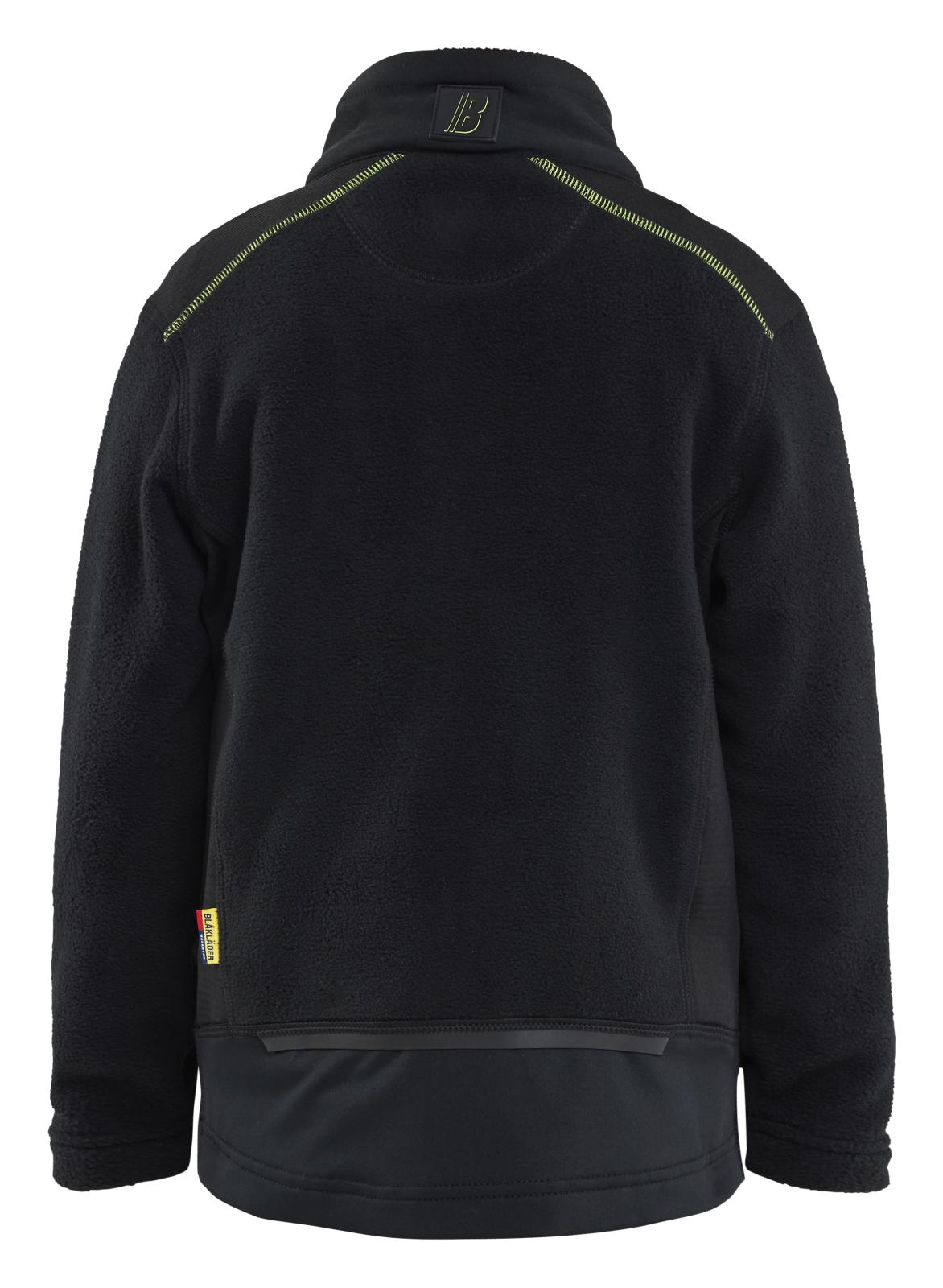 Blaklader Kinderkleding Kids jassen 52061010 Microfleece zwart-fluo geel(9933)