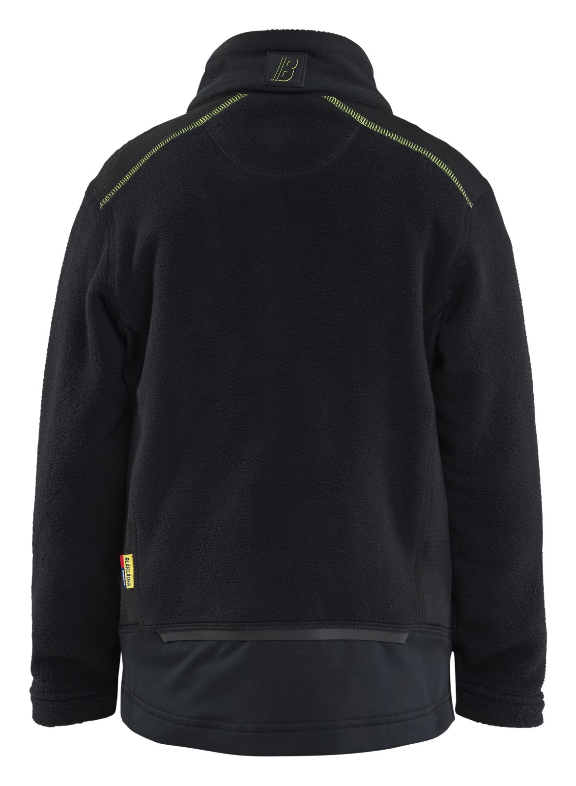 Blaklader Kinderkleding Kids jassen 52061010 Microfleece zwart-fluo geel(9933)