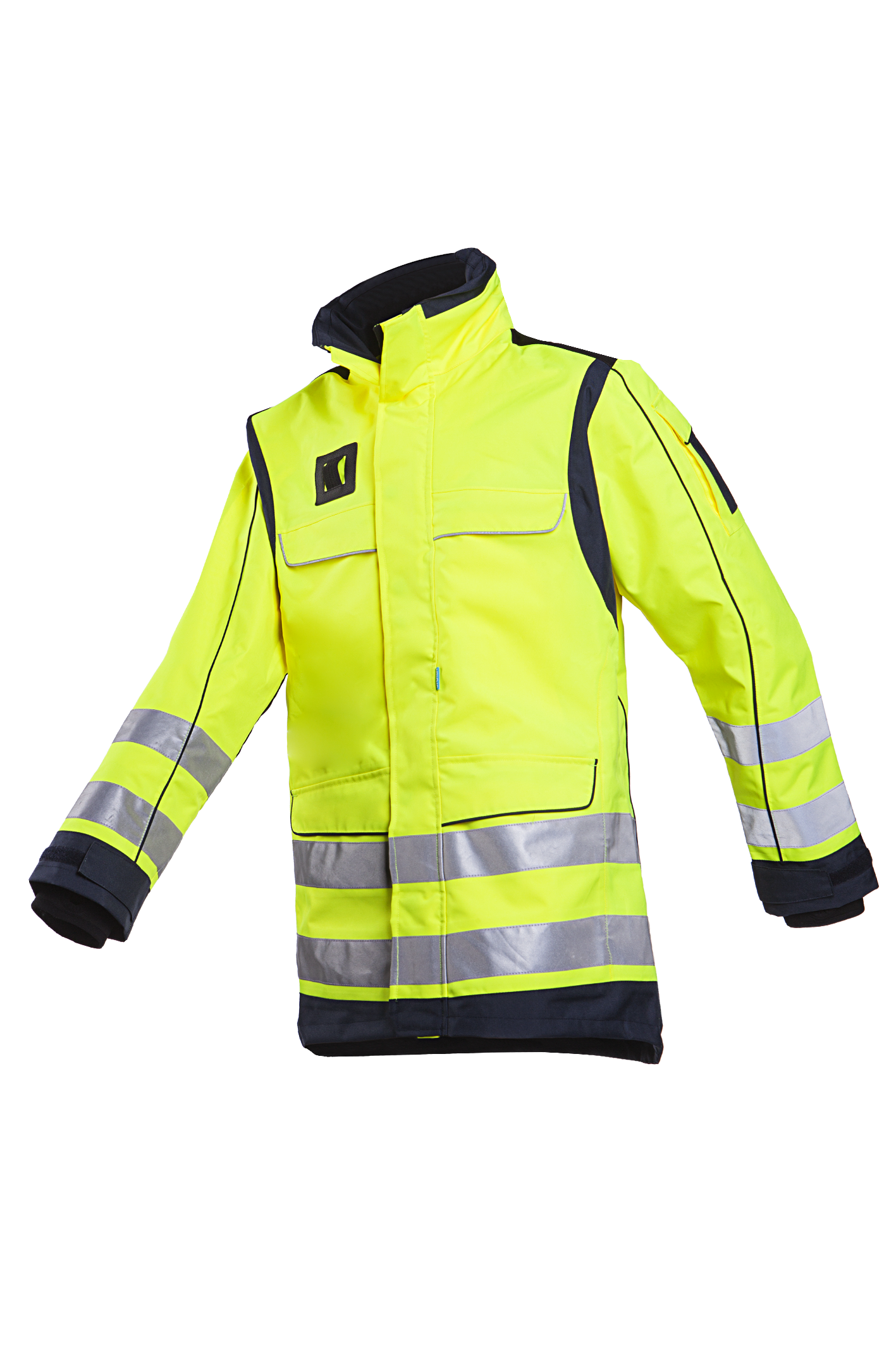 Sioen Jassen Thornton HiVis fluo geel-blauw