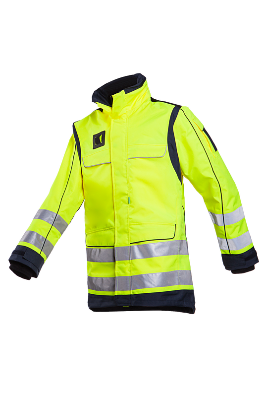 Sioen Jassen Thornton HiVis fluo geel-blauw