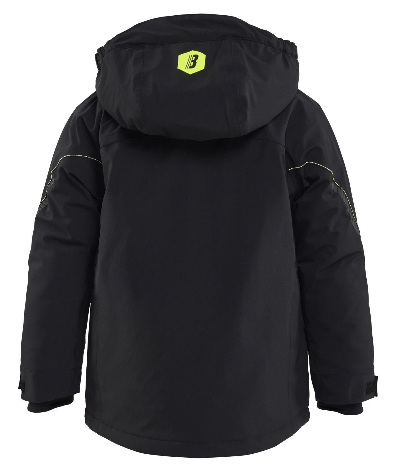 Blaklader Kinderkleding Kids Winterjas 52101917 Lichtgewicht 4-weg stretch zwart-fluo geel(9933)