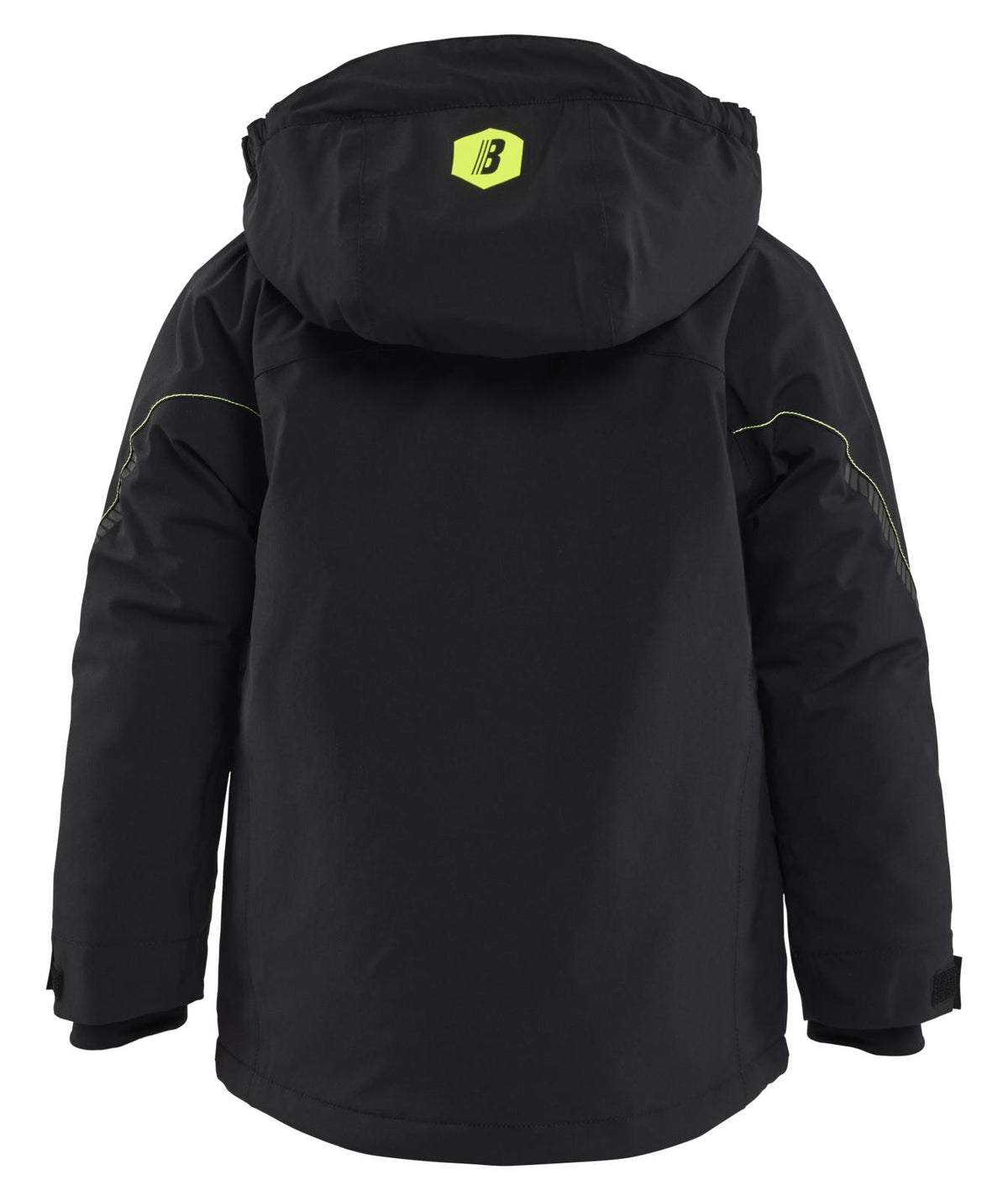 Blaklader Kinderkleding Kids Winterjas 52101917 Lichtgewicht 4-weg stretch zwart-fluo geel(9933)
