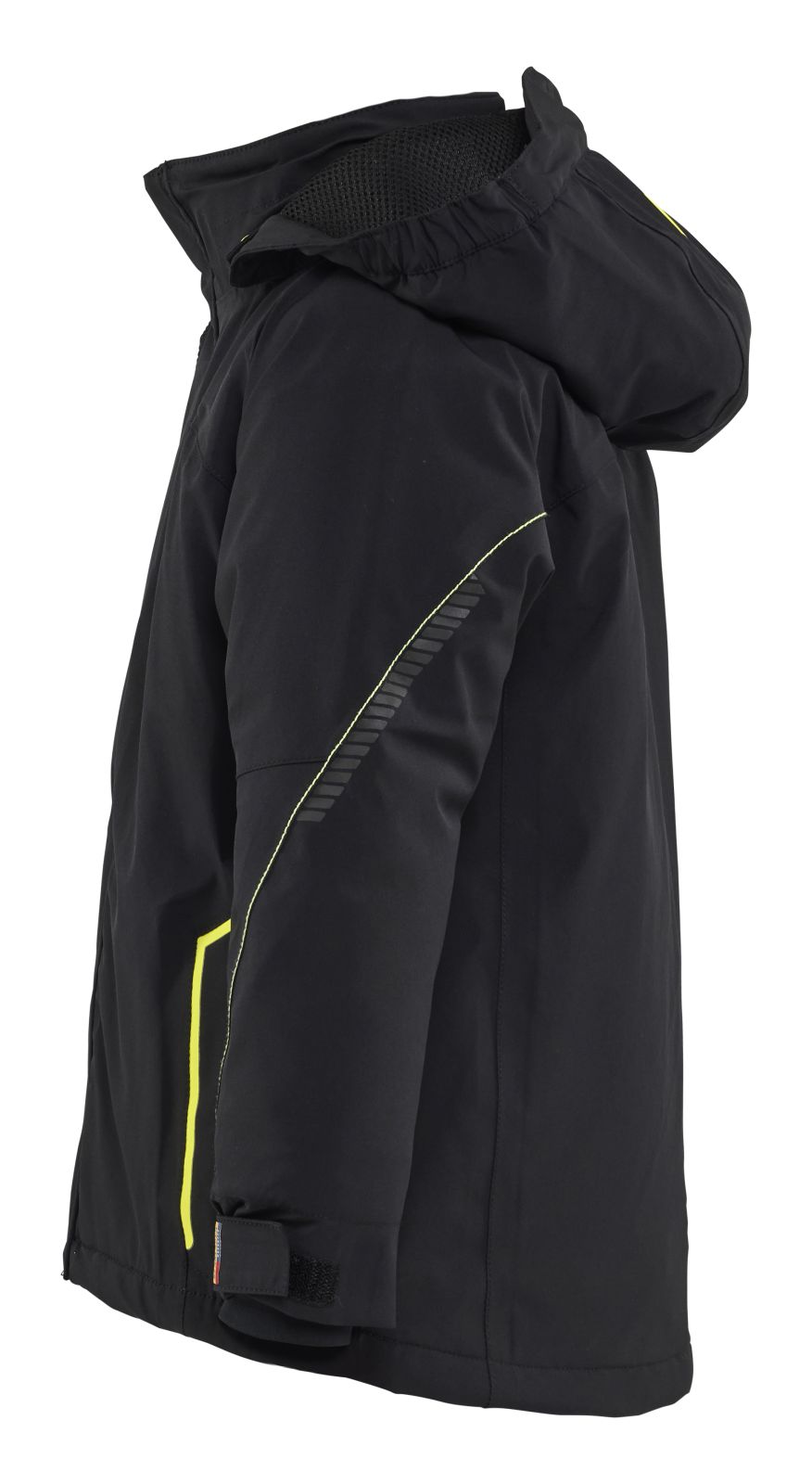 Blaklader Kinderkleding Kids Winterjas 52101917 Lichtgewicht 4-weg stretch zwart-fluo geel(9933)