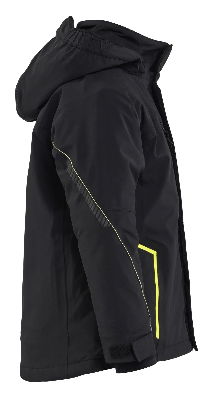 Blaklader Kinderkleding Kids Winterjas 52101917 Lichtgewicht 4-weg stretch zwart-fluo geel(9933)