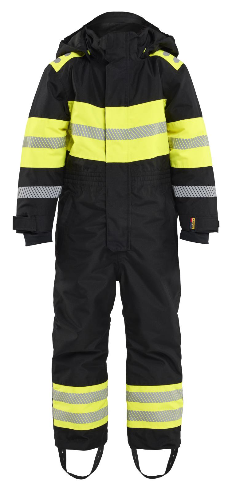 Blaklader Kinderkleding Kids Overall 52151977 Winter zwart-fluo geel(9933)