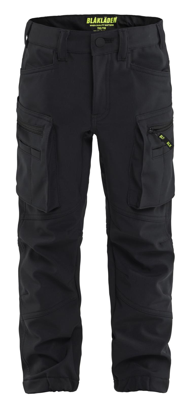 Blaklader Kinderkleding Kids Werkbroek 52202513 softshell zwart(9900)