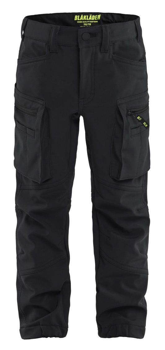 Blaklader Kinderkleding Kids Werkbroek 52202513 softshell zwart(9900)