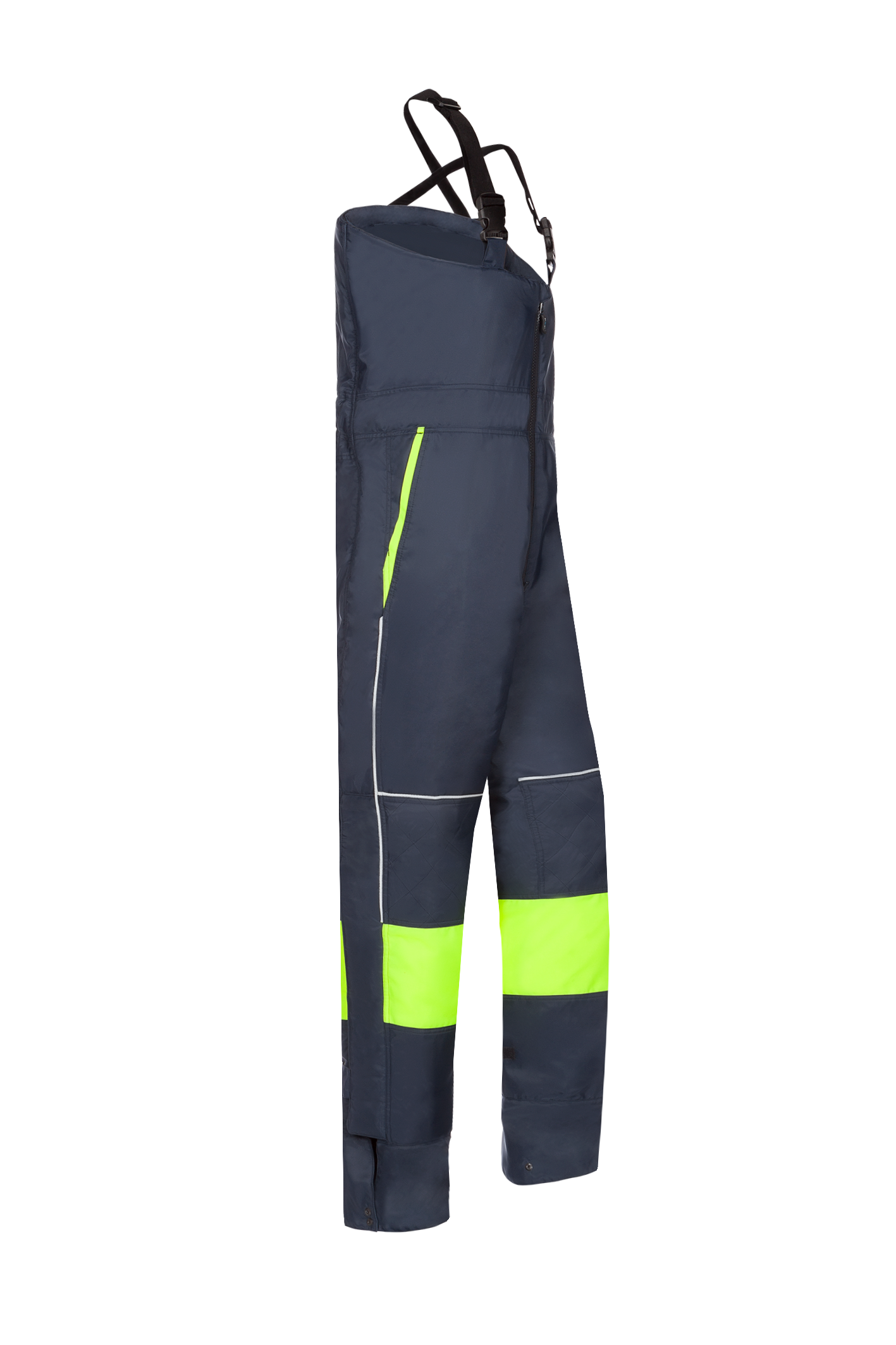 Sioen Am. Overalls Arbus fluo geel-marineblauw