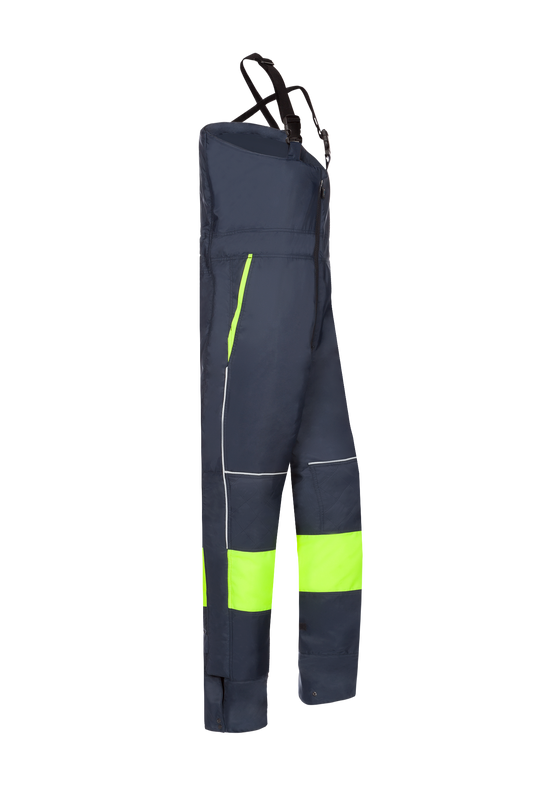 Sioen Am. Overalls Arbus fluo geel-marineblauw