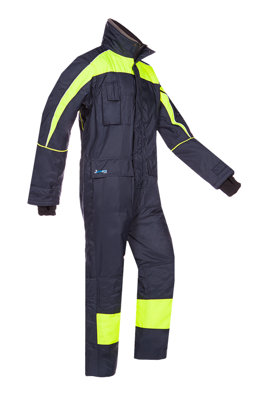 Sioen Overalls Olmet fluo geel-marineblauw