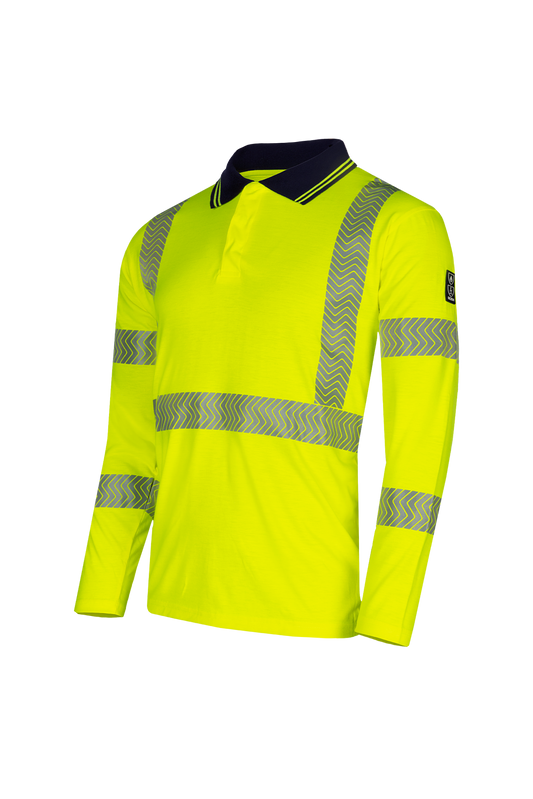 Sioen Poloshirts Garat Multinorm UPF 50+ UV fluo-geel
