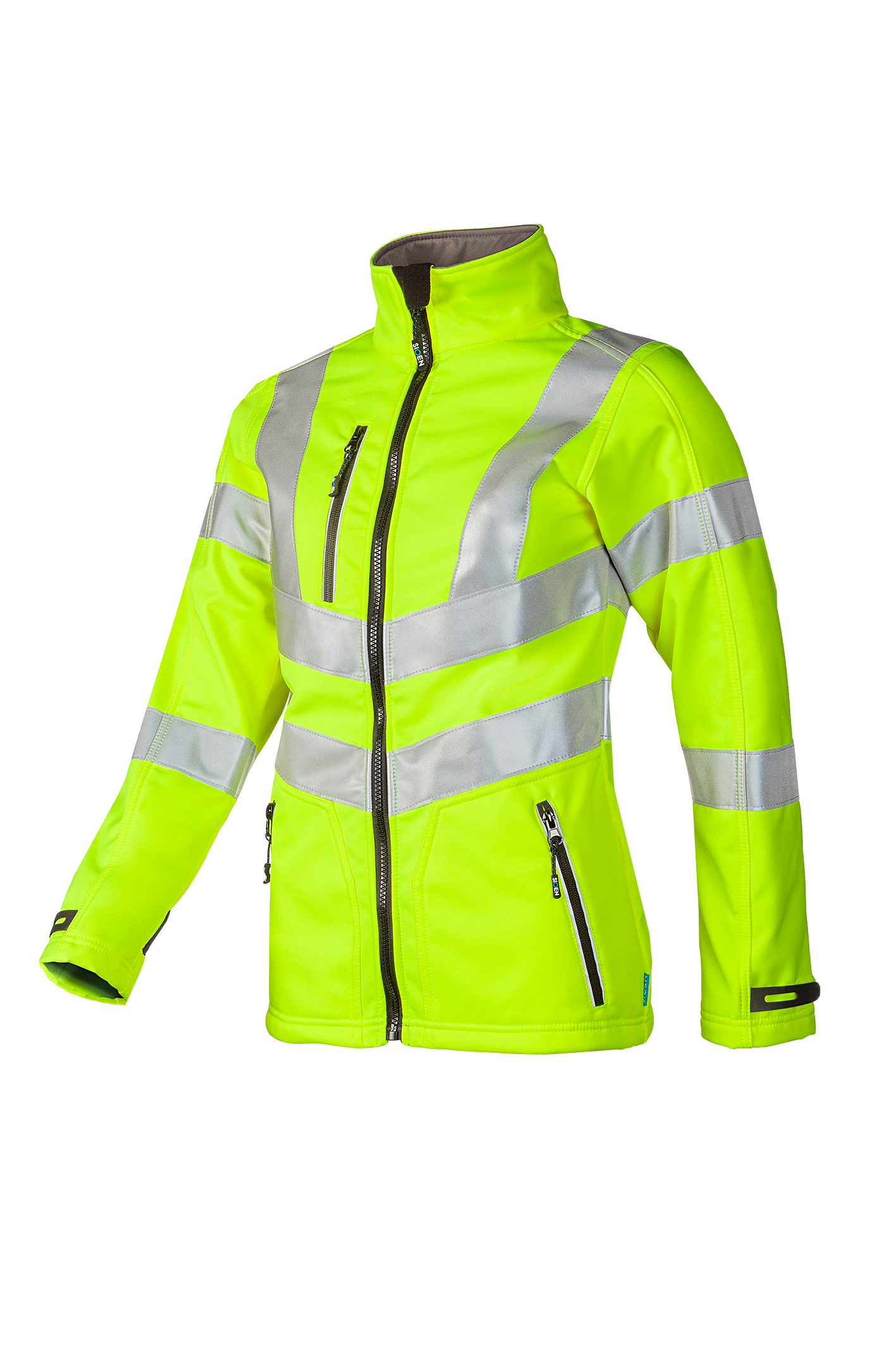 Sioen Jassen Jerica HiVis Inrits-systeem fluo-geel