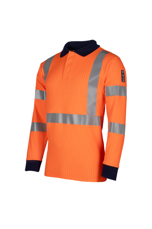 Sioen Poloshirts Lerby Multinorm HiVis fluo-oranje