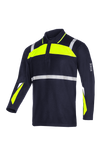 Sioen polo Telfs multinorm marineblauw-fluo geel