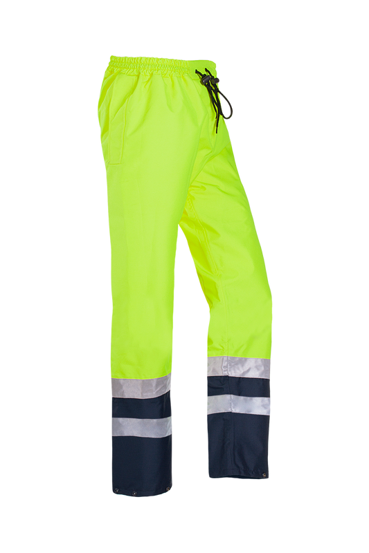 Sioen Broeken Tarviso  fluo geel-marineblauw