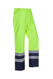 Sioen Regenbroeken Tielson 5874N2EF5 multinorm HiVis fluo geel-marineblauw