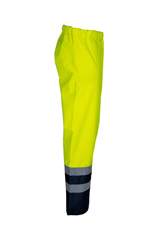 Sioen Regenbroeken Tielson 5874N3EF5 multinorm HiVis fluo geel-marineblauw