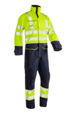 Sioen regenoverall Aksdal multinorm fluo geel-marine