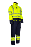 Sioen winter overall arc Bjordal multinorm fluo geel-marine