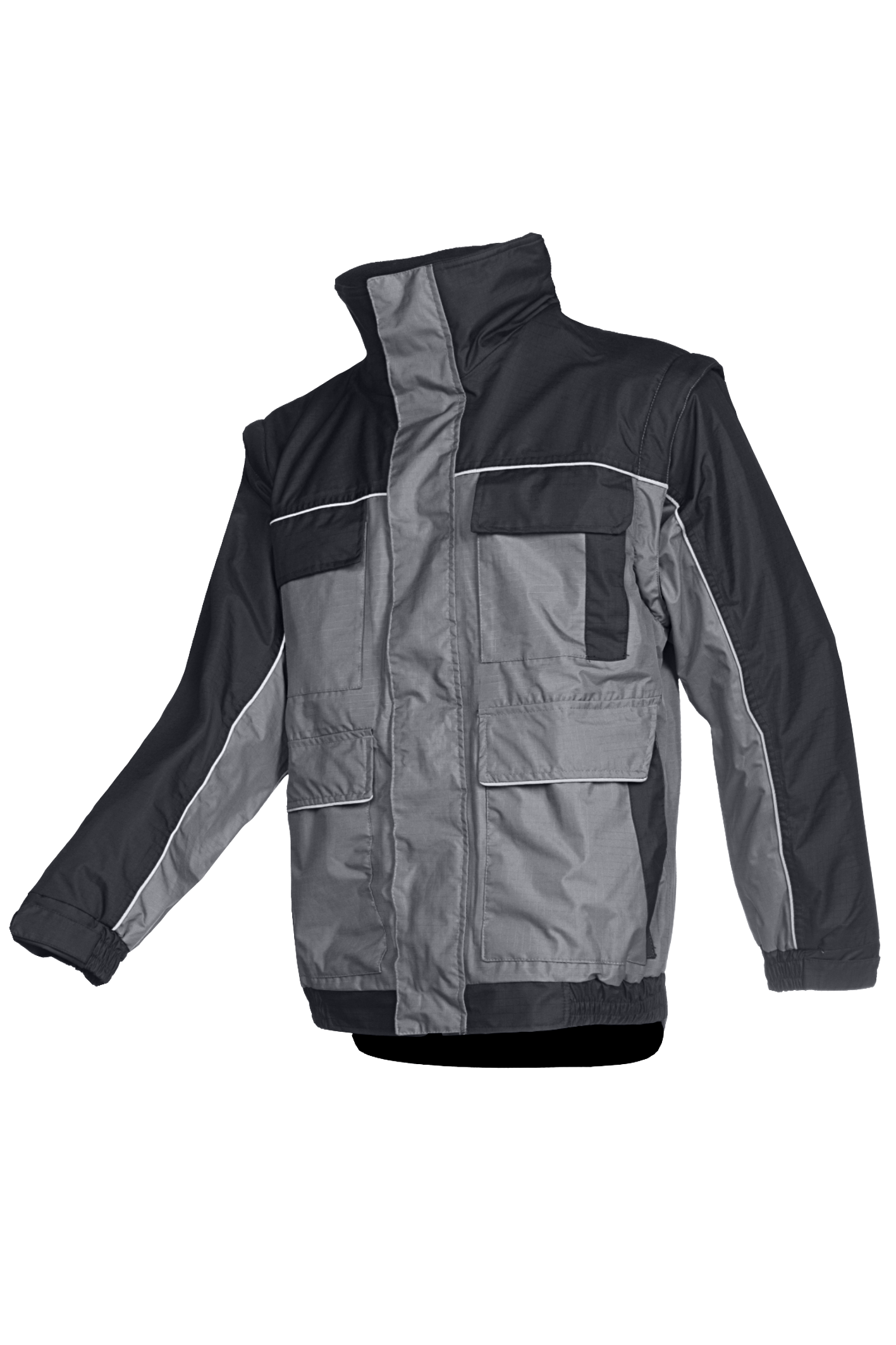 Sioen Jassen Ceton Afritsbare mouwen grijs-zwart