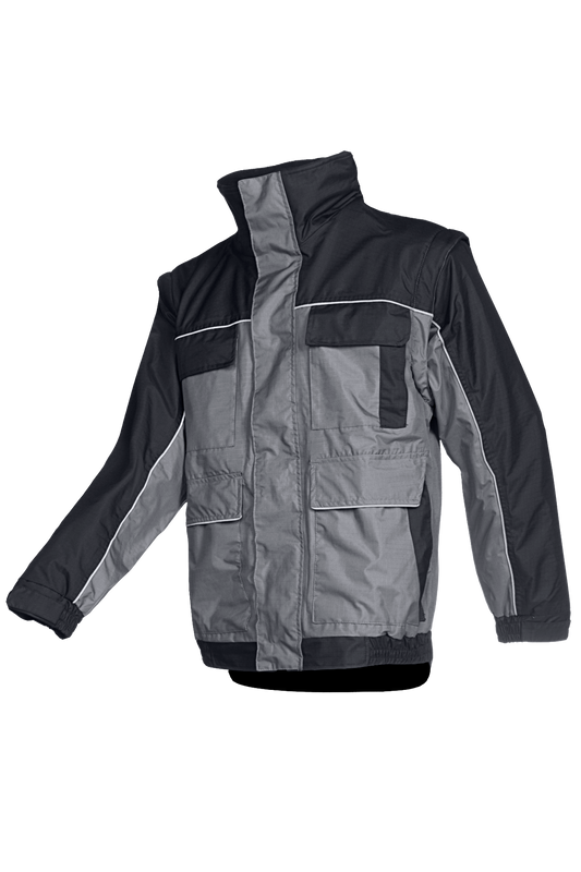 Sioen Jassen Ceton Afritsbare mouwen grijs-zwart