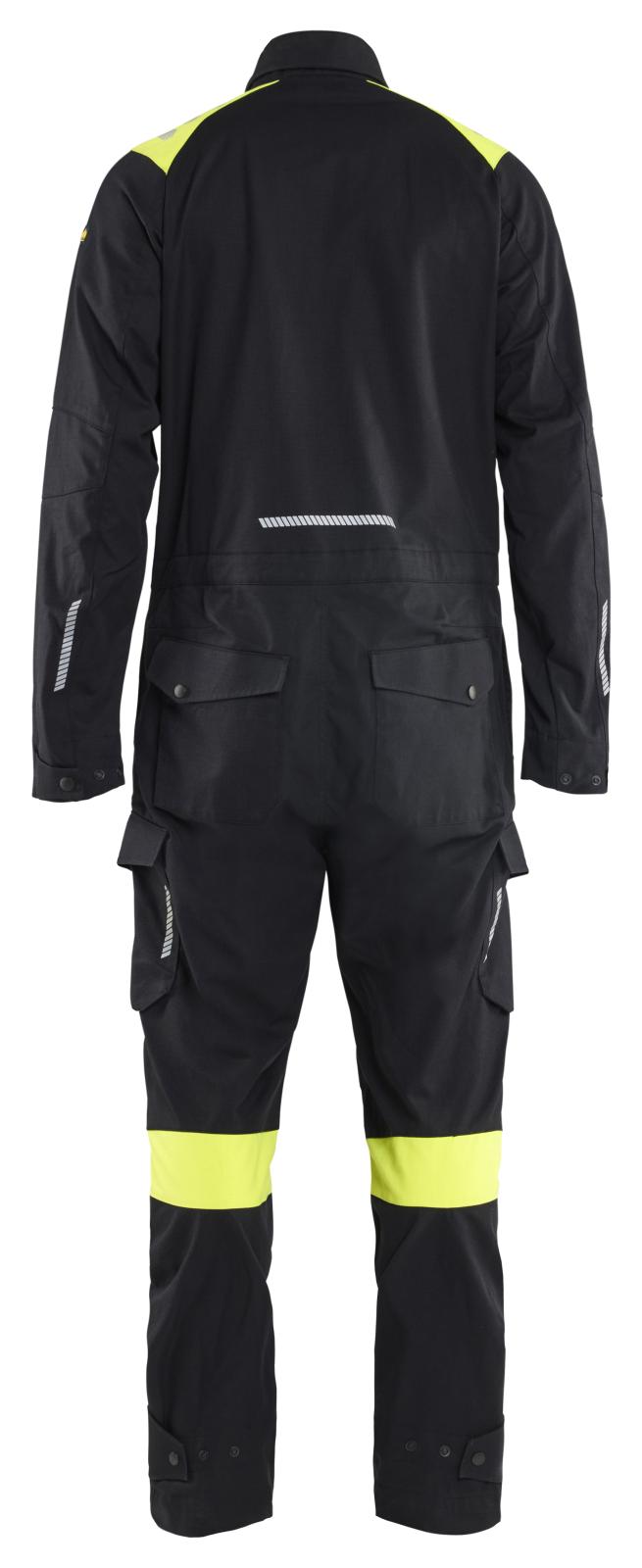 Blaklader Vlamvertragend Multinorm Overall 60771512 inherent vlamwerend antistatisch zwart-fluo geel(9933)