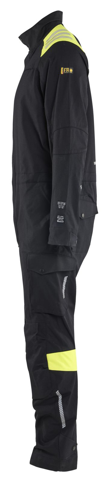 Blaklader Vlamvertragend Multinorm Overall 60771512 inherent vlamwerend antistatisch zwart-fluo geel(9933)