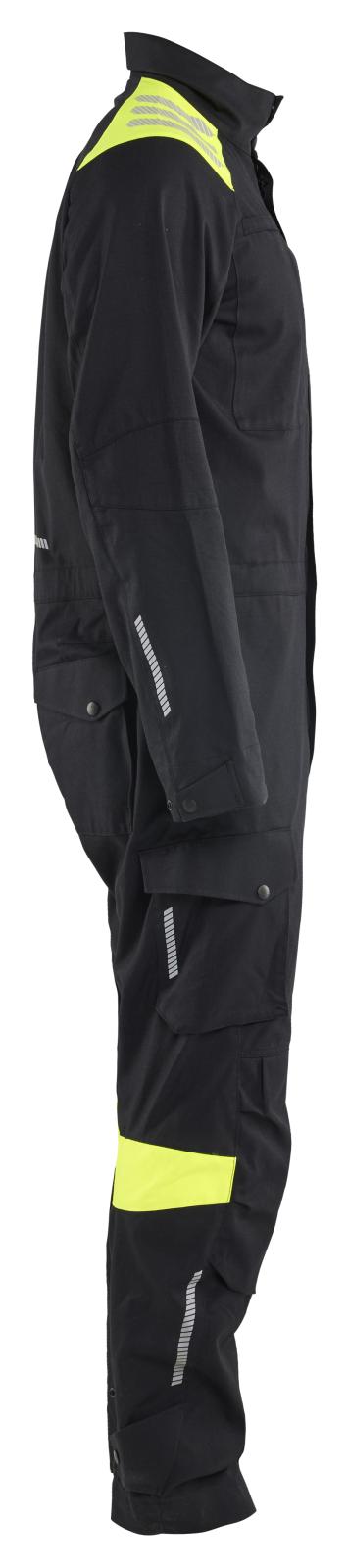 Blaklader Vlamvertragend Multinorm Overall 60771512 inherent vlamwerend antistatisch zwart-fluo geel(9933)