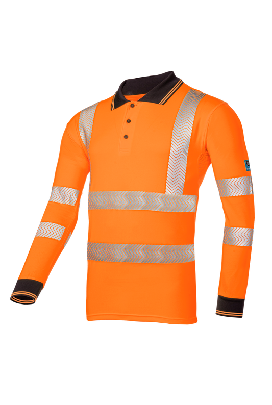 Sioen polo Casbas HiVis fluo oranje