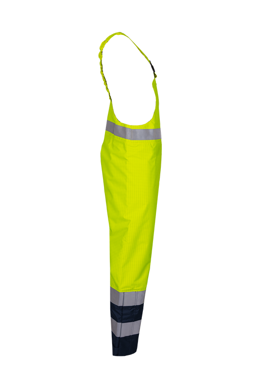 Sioen am. overalls Brisbane multinorm fluo geel-marine
