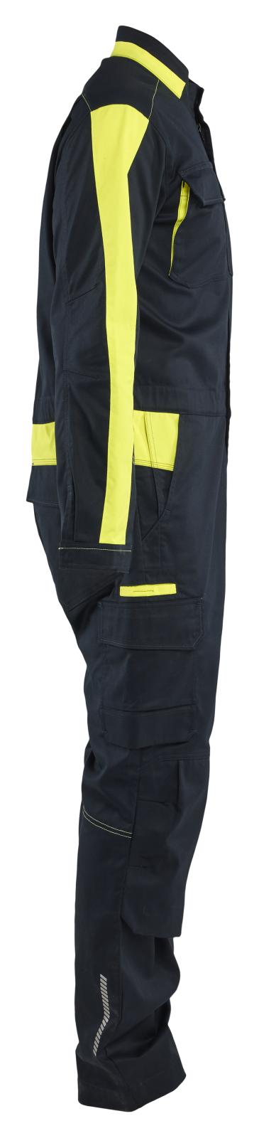 Blaklader Industrie/Service Industrie Overall 61441832 stretch donker marineblauw-fluo geel(8633)