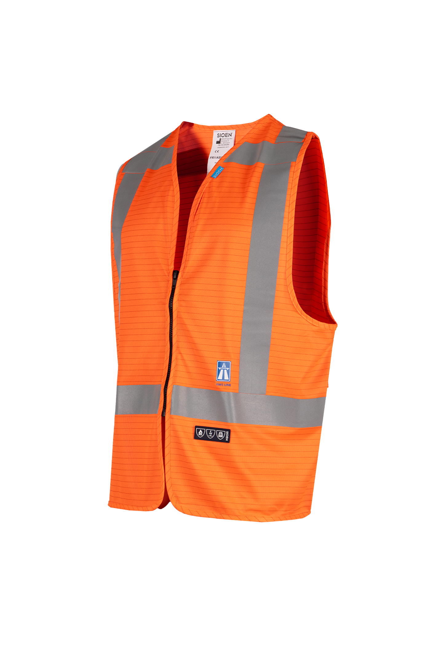 Sioen Vesten Sarvan Multinorm- ARC fluo-oranje