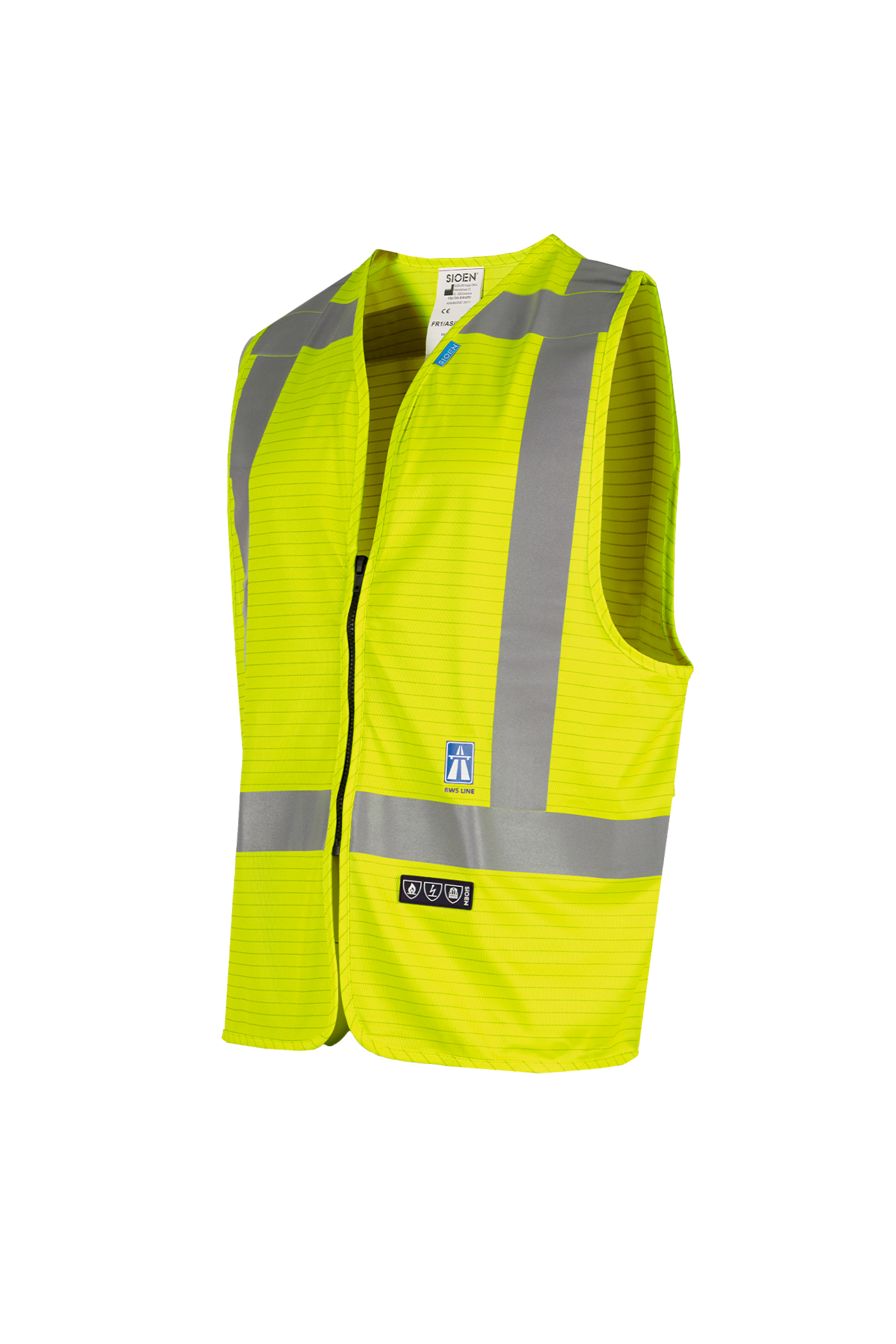 Sioen Vesten Sarvan Multinorm- ARC fluo-geel