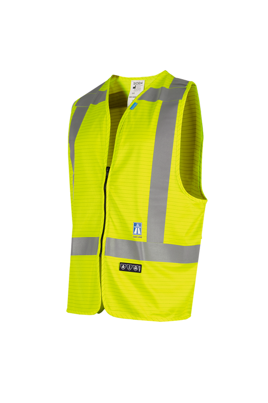 Sioen Vesten Sarvan Multinorm- ARC fluo-geel